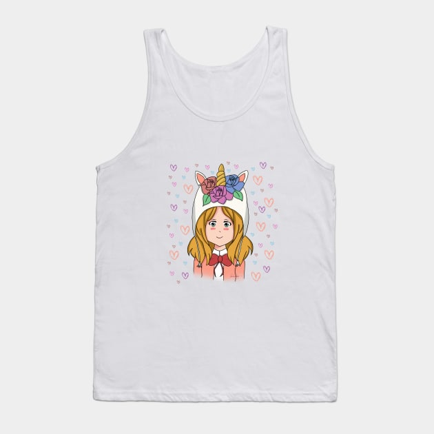 anime unicorn Tank Top by KDaisy.design